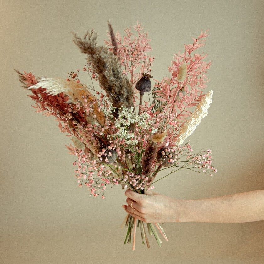 Trockenblumenstrauß 'Pink Cotton Candy'