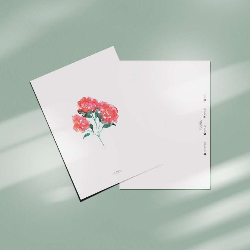 kostenlose Grußkarte Blume